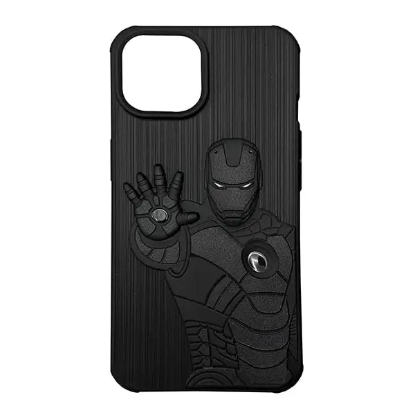 iphone 14 pro iron man 3d shockproof soft silicone back case