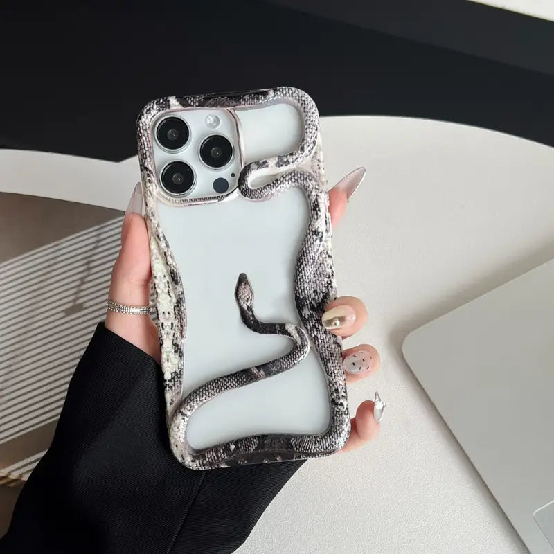 3d snake design anti-drop iphone case