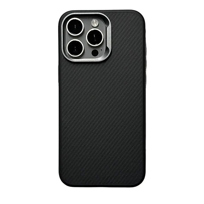 carbon fiber magsafe case for iphone 16 series with metal frame camera protection