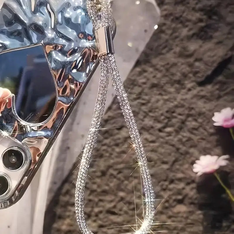 fashionable mobile phone charm with full diamonds for women
