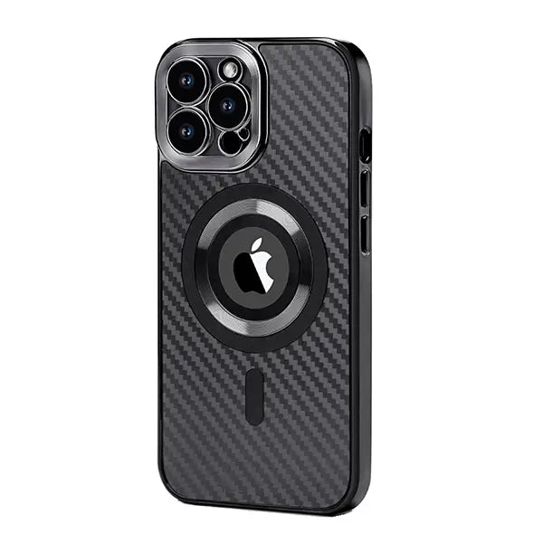 iphone 15 pro max premium carbon design magsafe mobile cover