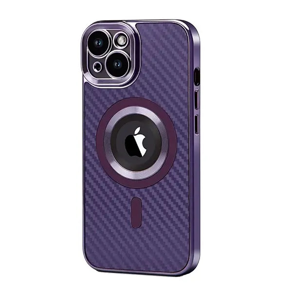 iphone 15 pro max premium carbon design magsafe mobile cover
