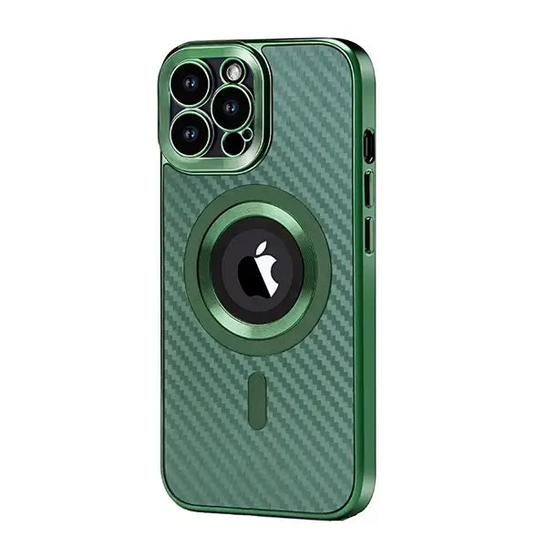 iphone 15 pro max premium carbon design magsafe mobile cover