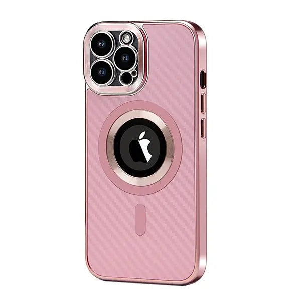 iphone 15 pro max premium carbon design magsafe mobile cover