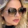 Retro Sunglasses Sunglasses with Big Square Frame