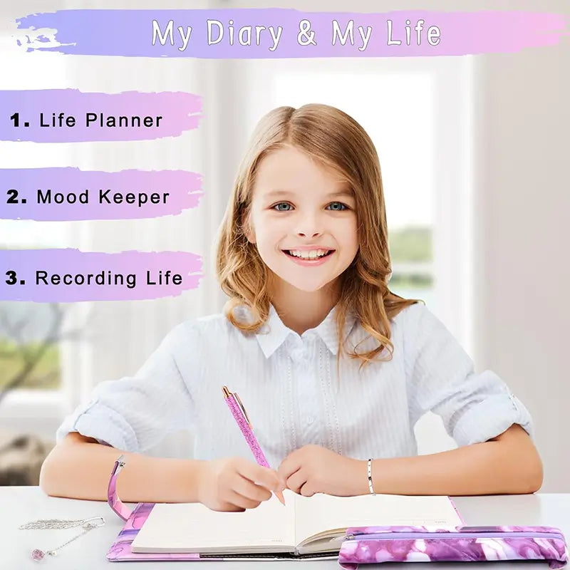 secret diary with lock