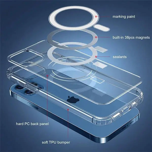 iphone 14 pro max clear case with magsafe