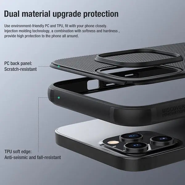 iphone 14 pro max nillkin super frosted shield logo cut case
