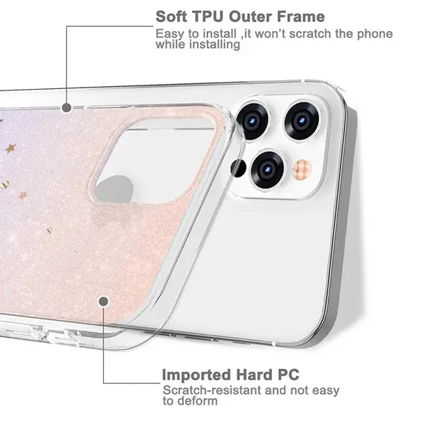 sky star crystal clear case for iphone 14 pro max