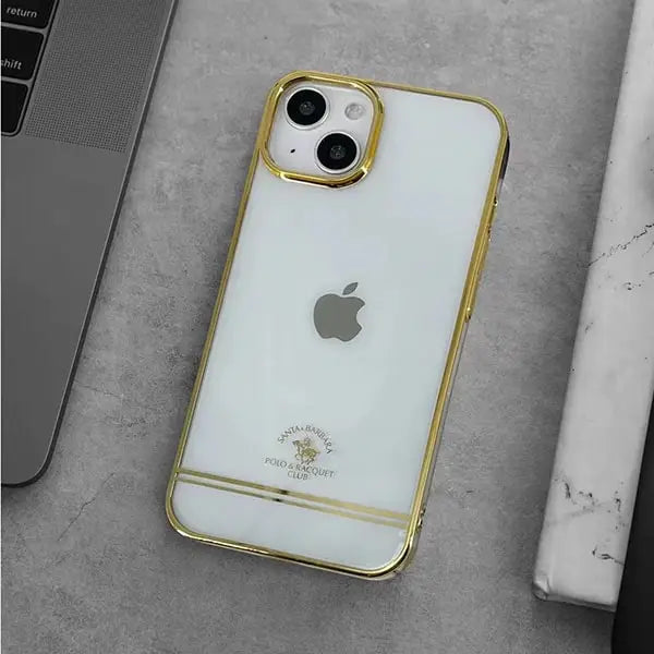iphone 14 pro max santa barbara® electroplated transparent slim case