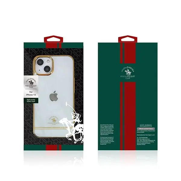 iphone 14 pro max santa barbara® electroplated transparent slim case