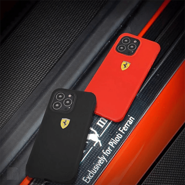 iphone 15 pro max ferrari microfiber silicone mobile case