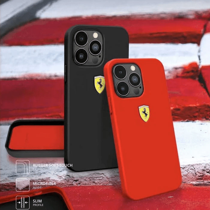 iphone 15 pro max ferrari microfiber silicone mobile case