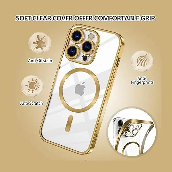 iphone 15 pro max transparent magsafe mobile case