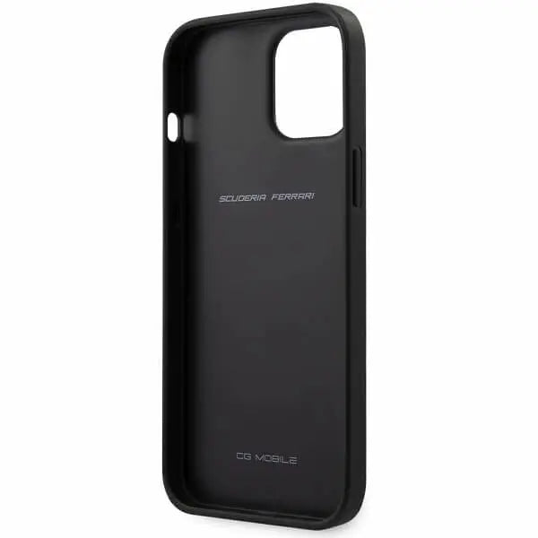 iphone 13 ferrari ventilated leather cover with centre curved design