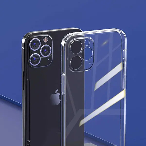 iphone 13 mini soft silicone clear transparent case with camera protection