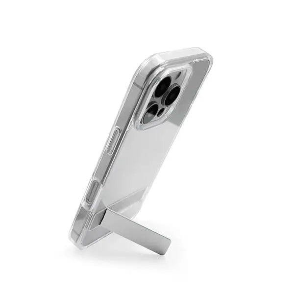iphone 16 crystal clear military-grade non-yellowing shatter-resistant kickstand case