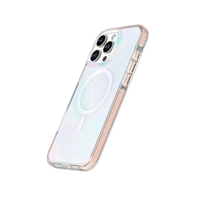 iphone 16 series luxury bumpy clear case with magsafe