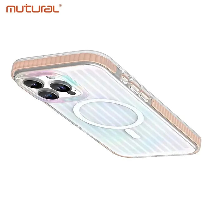 iphone 16 series luxury bumpy clear case with magsafe