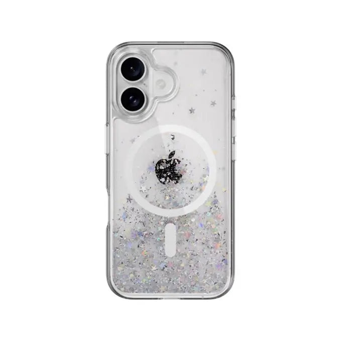iphone 16 series ice crystal magsafe clear phone cover