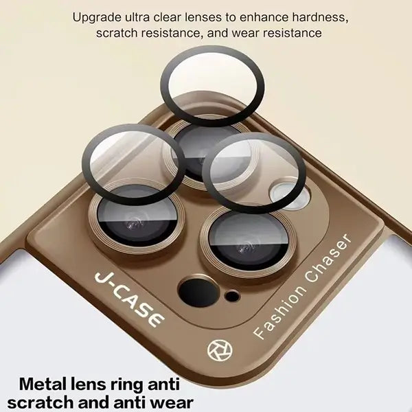 iphone 16 shockproof phone cover with metal lens ring
