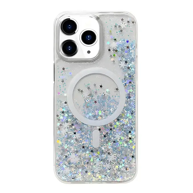 iphone 16 series starry sky magsafe clear phone cover