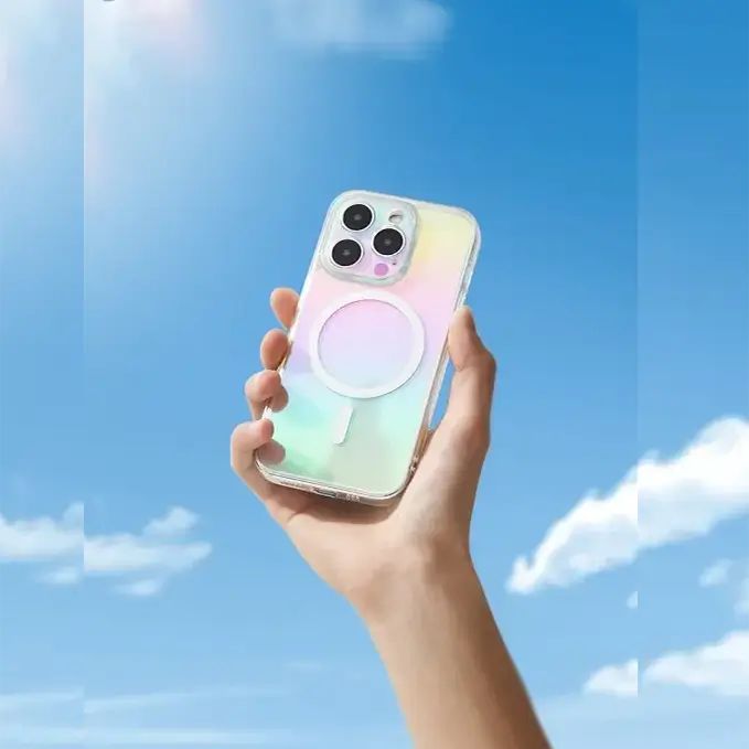 iphone 16 holo phone cover with magesafe