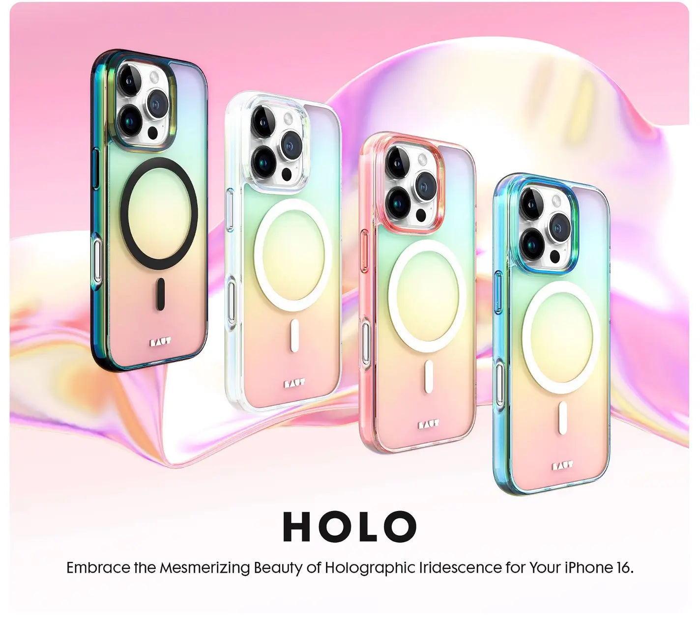 iphone 16 holo phone cover with magesafe