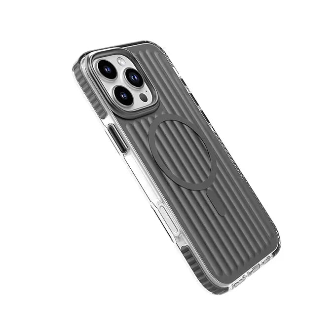 iphone 16 series space grey luxury bumpy magsafe phone cover