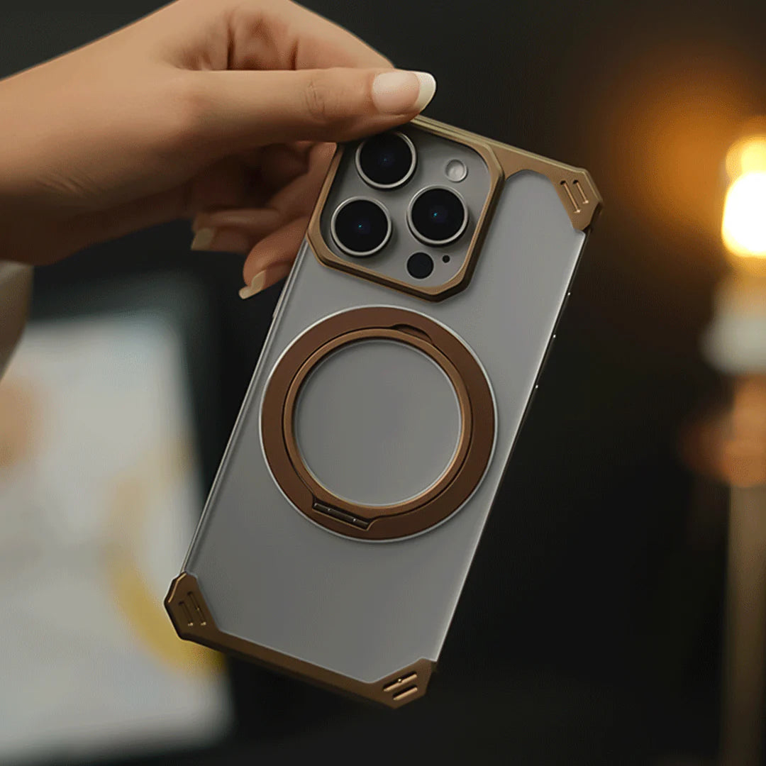 iphone 16 ultra-slim frameless metal stand case