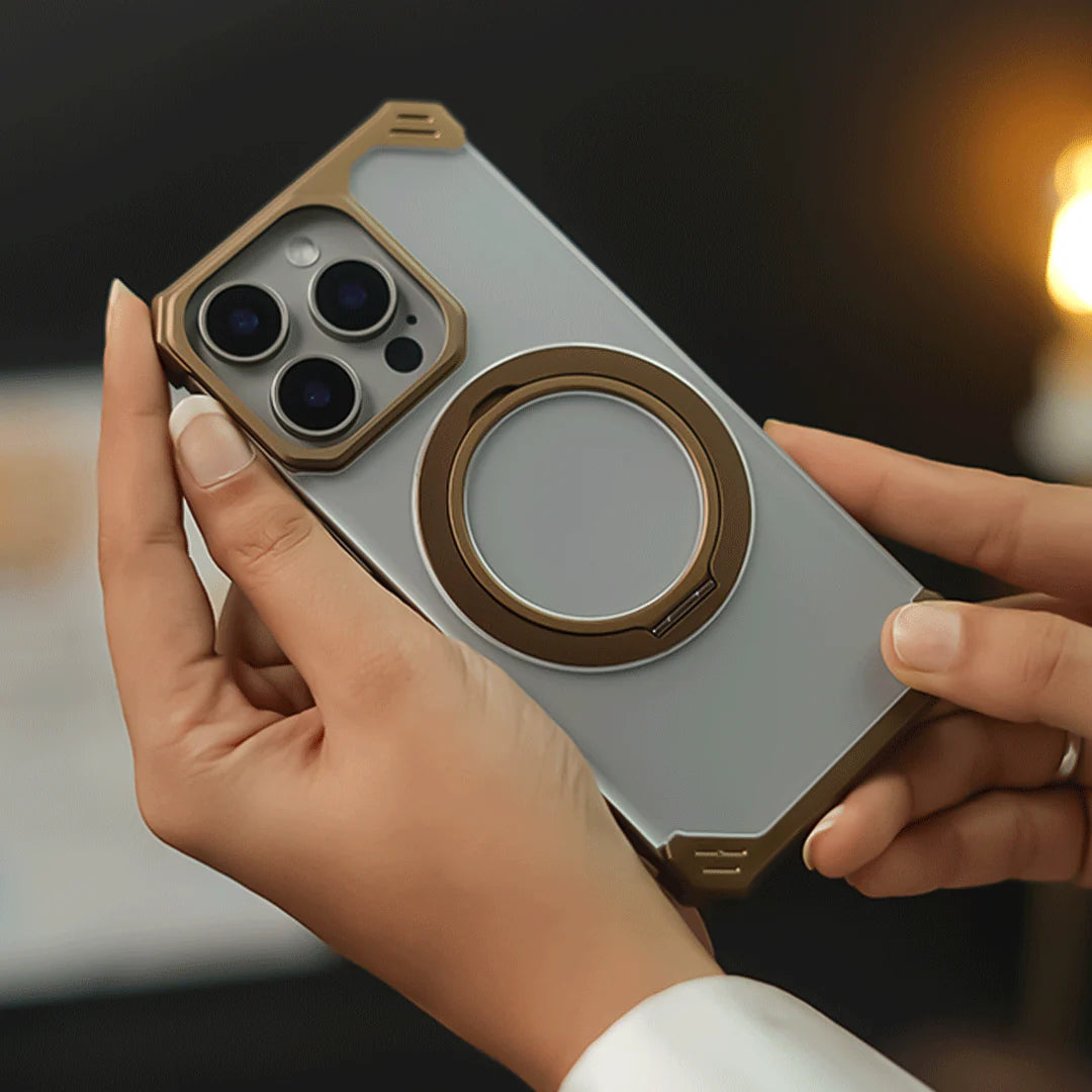 iphone 16 ultra-slim frameless metal stand case