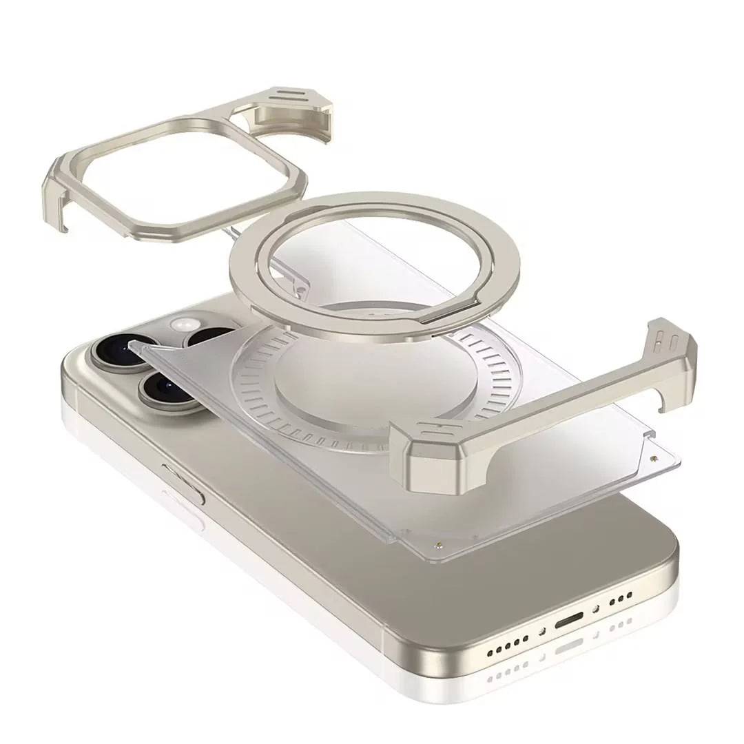 iphone 16 ultra-slim frameless metal stand case