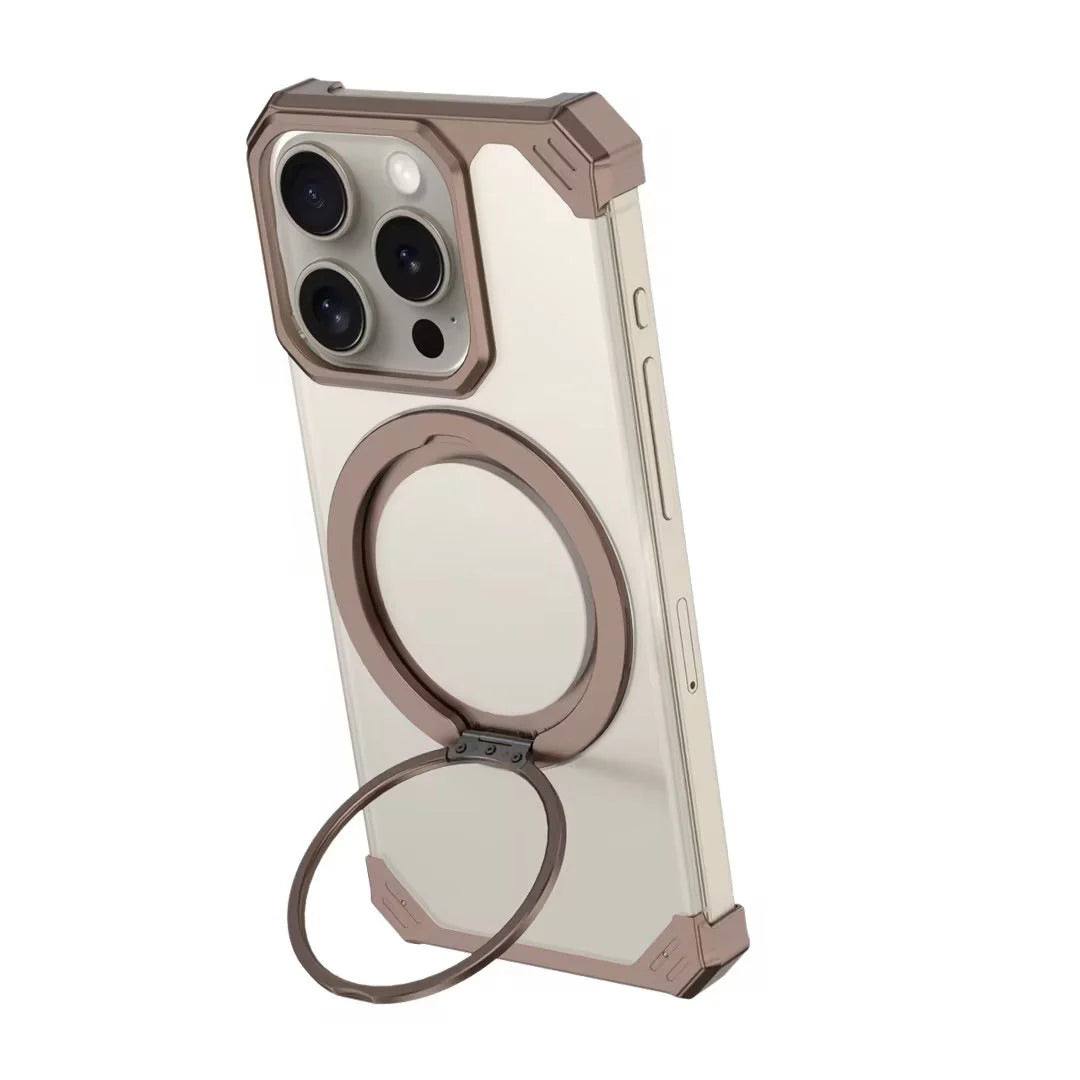 iphone 16 ultra-slim frameless metal stand case