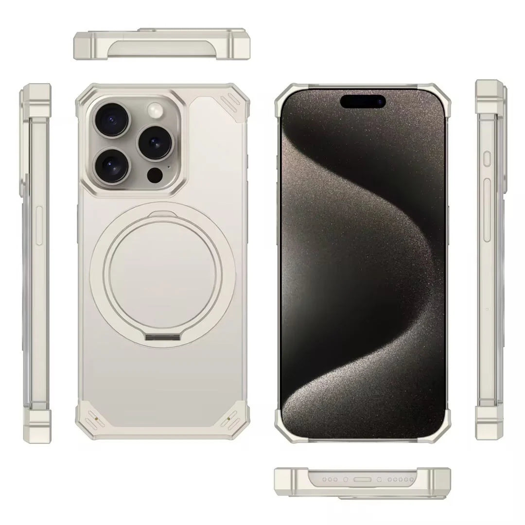 iphone 16 ultra-slim frameless metal stand case