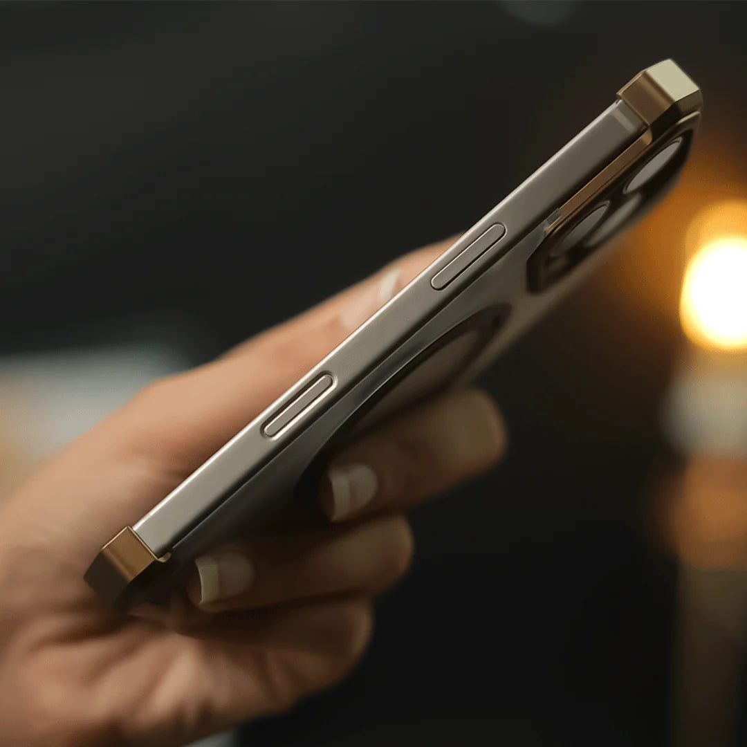 iphone 16 ultra-slim frameless metal stand case