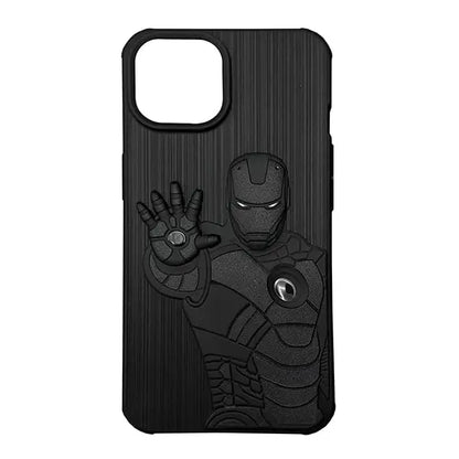 iPhone 14 Pro Max Iron Man 3D Shockproof Soft Silicone Back Case
