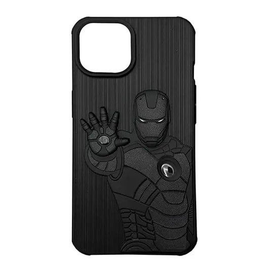 iPhone 14 Pro Max Iron Man 3D Shockproof Soft Silicone Back Case