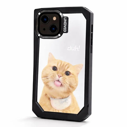 Cute Duh Cat Shockproof Clear Case