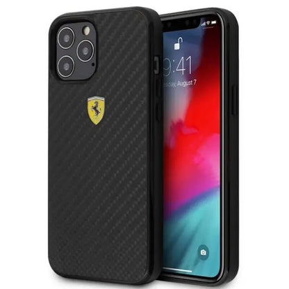 iPhone 13 Pro Max Ferrari Carbon Fiber Mobile Case
