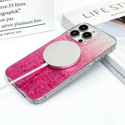 Gradient Bling Pink Glitter Magsafe Case