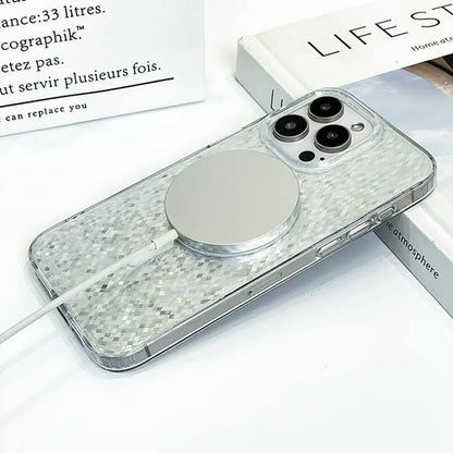 Gradient Bling Silver Glitter Magsafe Case