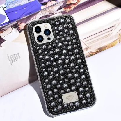 iPhone 13 Luxury Women Design Bling Pearl Mobile Case