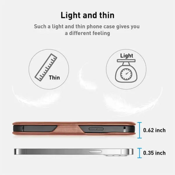 iphone 13 pro max puloka® card holder leather flip wallet mobile case