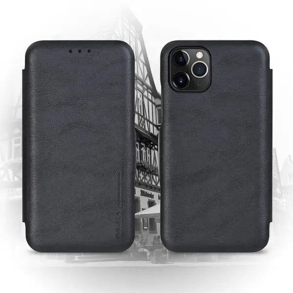 iphone 13 pro max puloka® card holder leather flip wallet mobile case