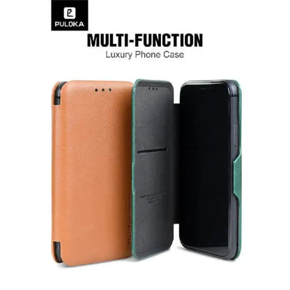 iPhone 13 Pro Max Puloka® Card Holder Leather Flip Wallet Mobile Case