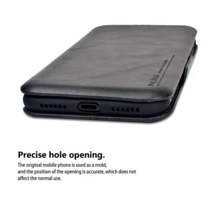 iPhone 13 Pro Max Puloka® Card Holder Leather Flip Wallet Mobile Case