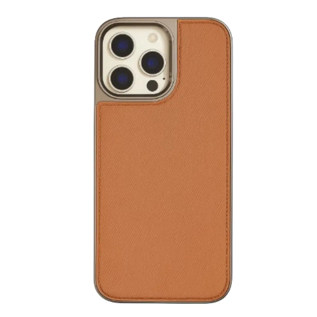 luxury denim metal finish with camera protection case
