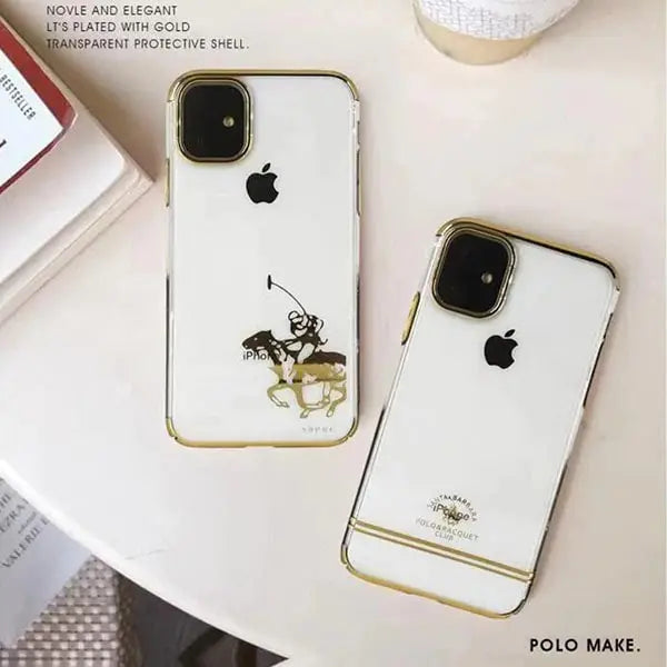 iphone 14 pro max santa barbara® electroplated transparent slim case