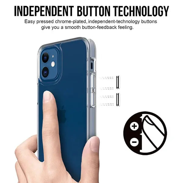 iphone 14 series anti shockproof transparent case