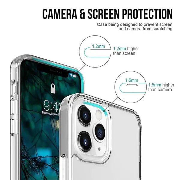iphone 14 series anti shockproof transparent case
